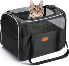 Morpilot Cat Carrier Soft demonstrates ample space for relaxation during travel