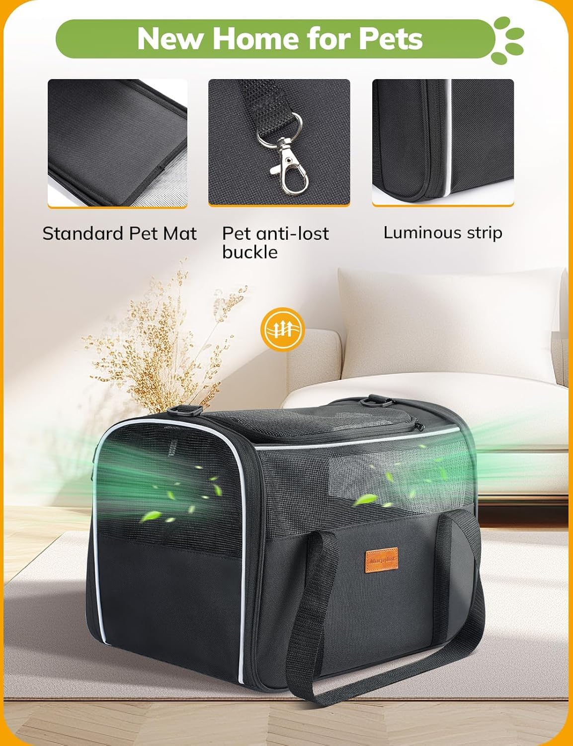 Morpilot Cat Carrier Soft folded for collapsible storage simplicity