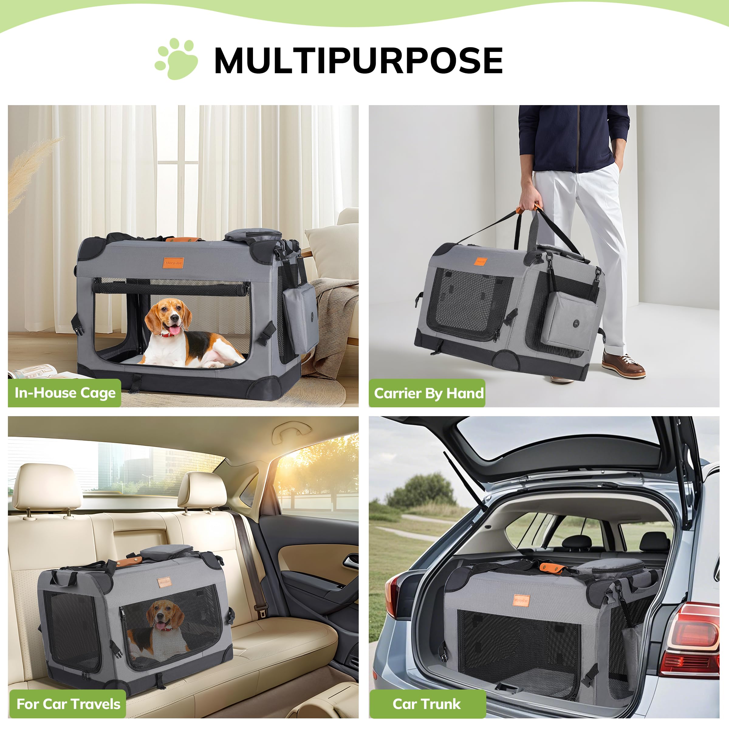 Morpilot foldable bowl included for on-the-go pet hydration.