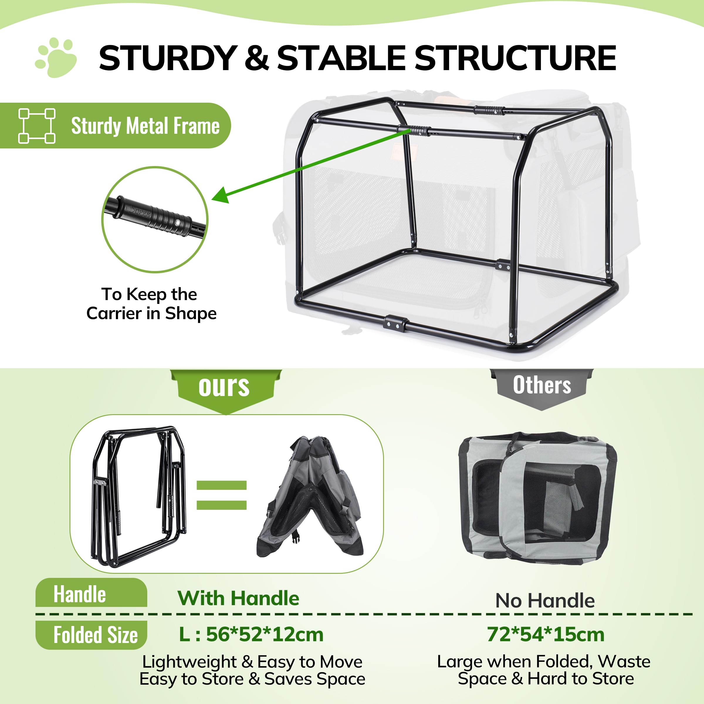Morpilot dog crate in car during travel setup for on-the-go comfort
