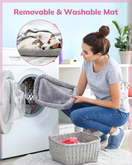 Morpilot portable cat carrier pink buckle safety image highlights secure closures to prevent escapes.