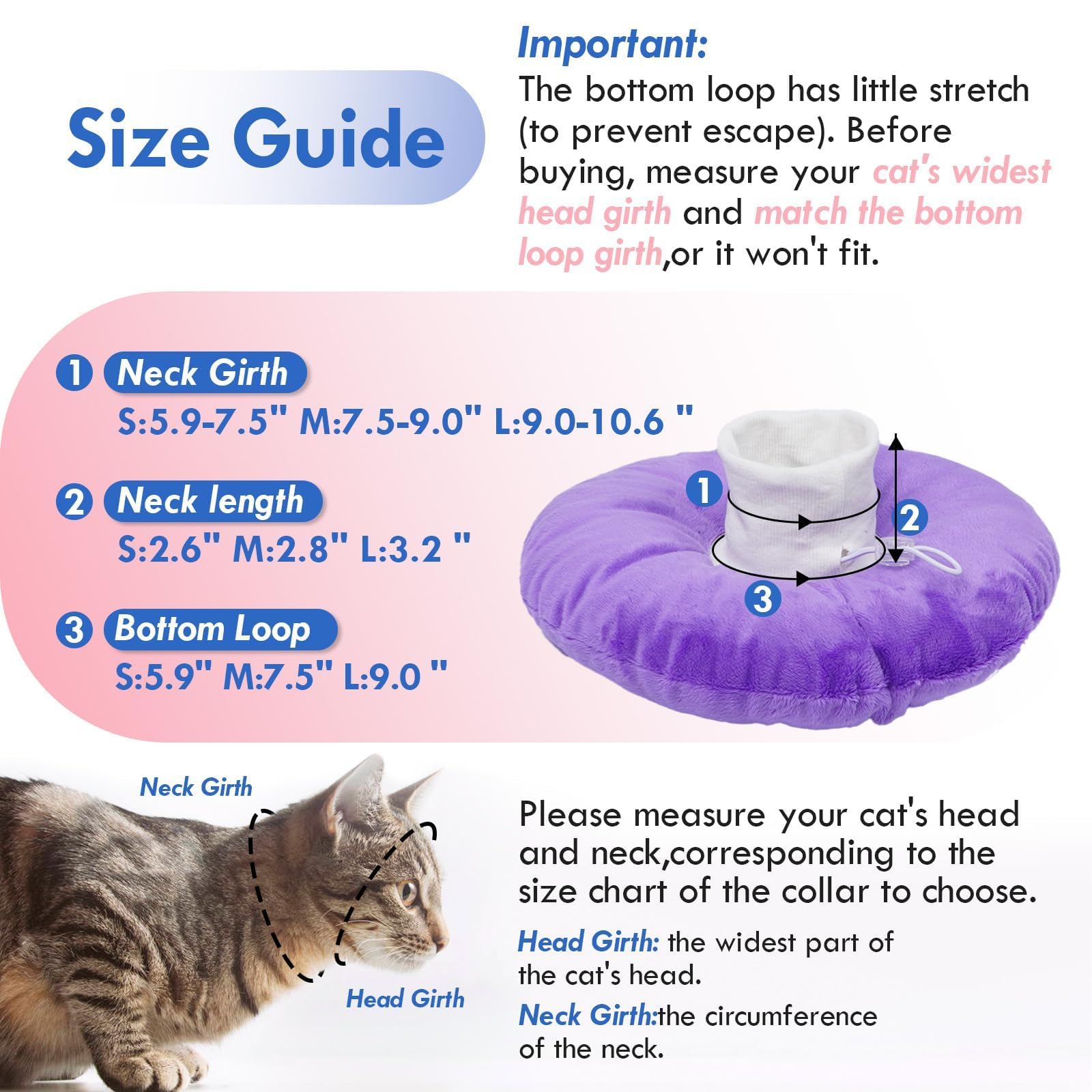 MORVIGIVE cat cone collar durable and machine washable for easy cleaning and reuse.