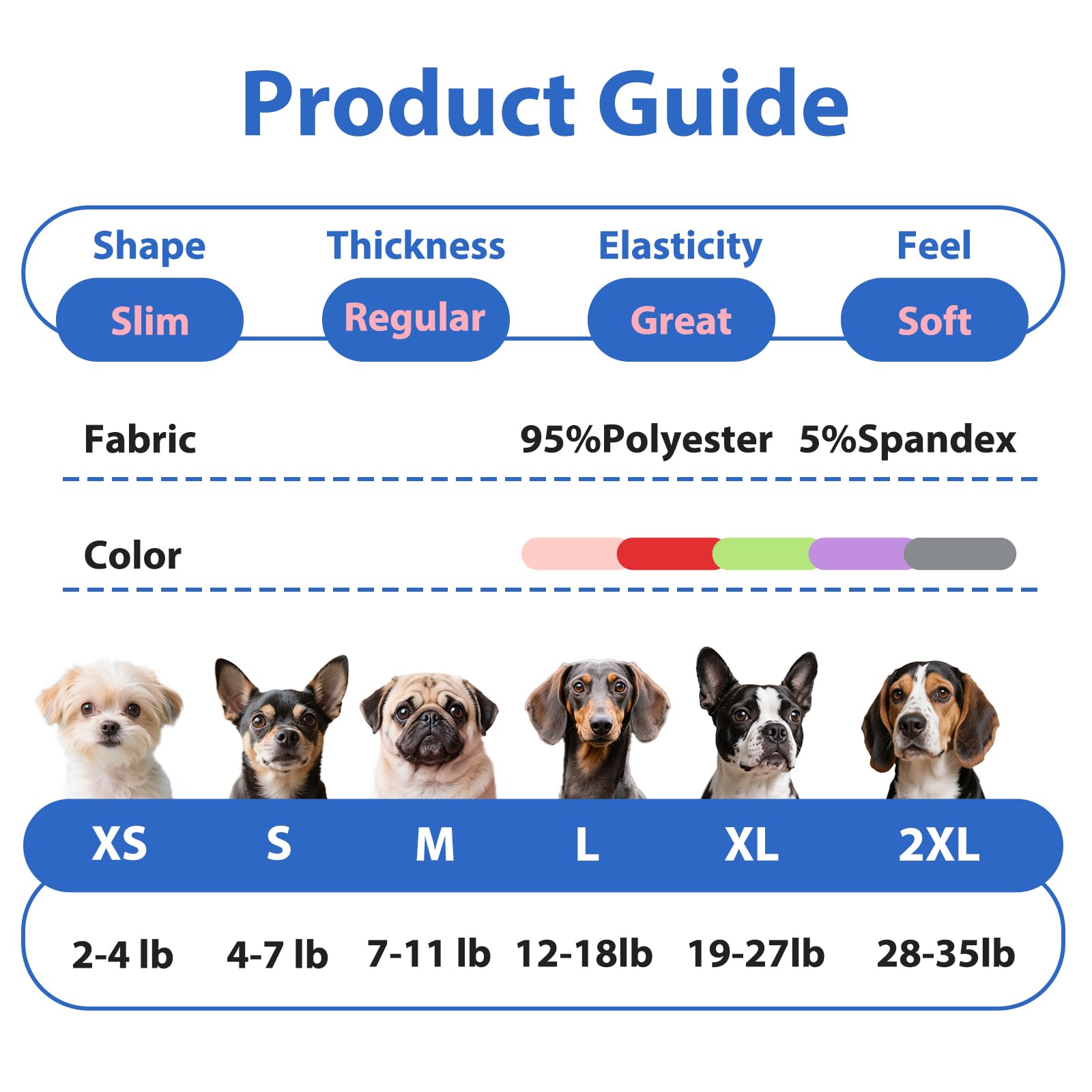 MORVIGIVE dog vest demonstrates elastic fabric and easy on-off fit.