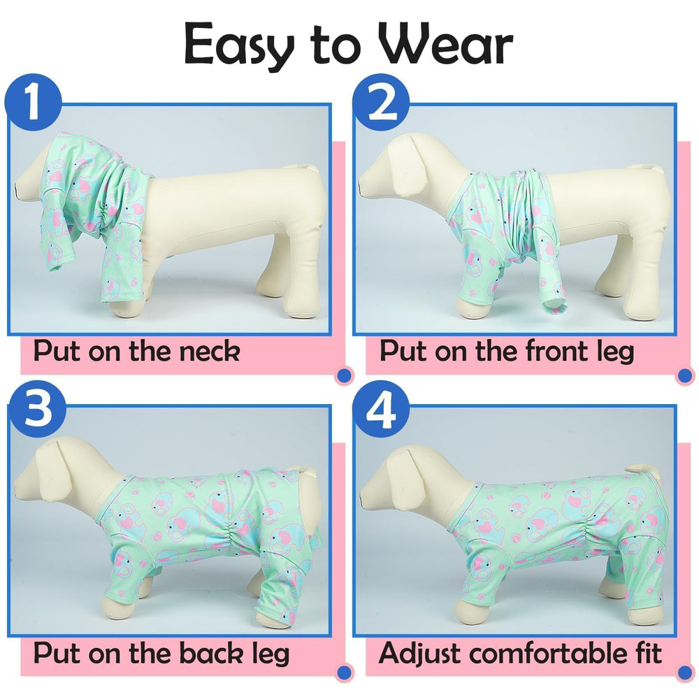 MORVIGIVE large dog pajamas size-chart-note helps accurate sizing.