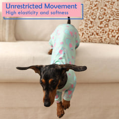 MORVIGIVE large dog pajamas soft fabric close-up highlights breathable stretch.