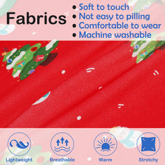 MORVIGIVE XS Christmas Dog PJS back view with stretchable fit