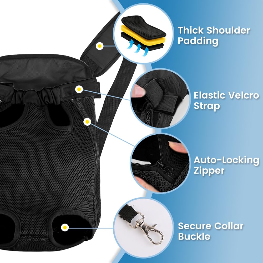 Mosago front-carrier shoulder strap provides cushioned support for extended wear.
