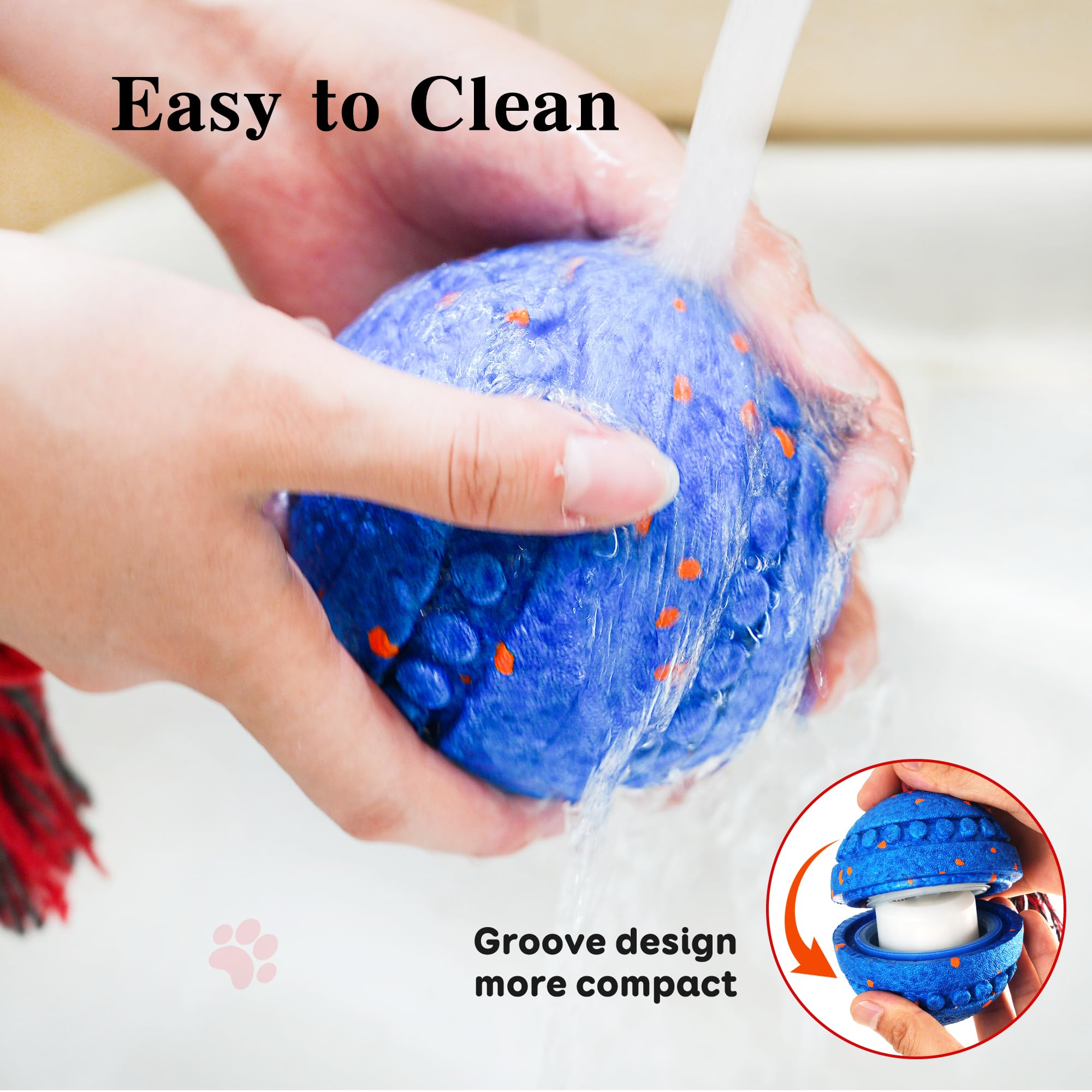 Moseyuh easy-clean outer shell simplifies post-play maintenance.