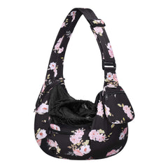 Portador MOSISO para perros y gatos con bolsillo delantero, ideal para paseos cómodos.