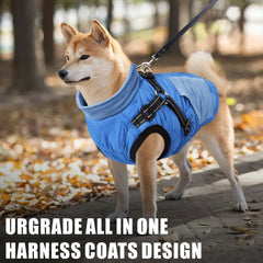 Mosucoirl Warm Dog Coat back view demonstrates full coverage and warmth for cold days.