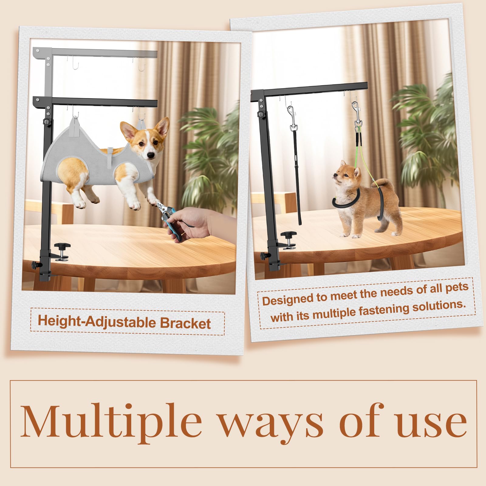 Mot Ycse breathable safety hammock supports abdomen for calmer grooming sessions