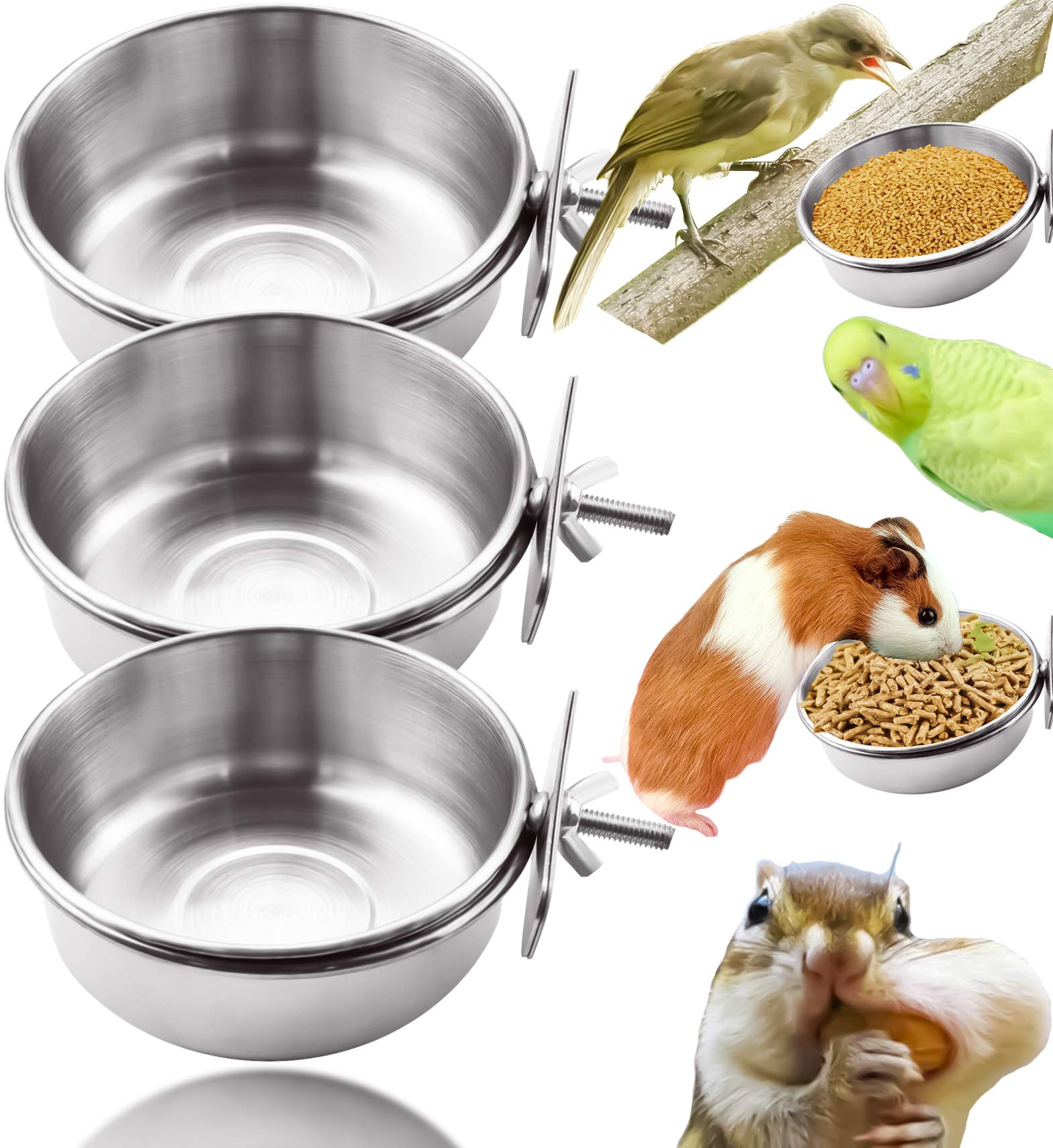 MotBach bird bowl diameter 10cm provides sturdy cage feeding for daily meals.