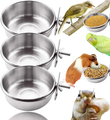 MotBach bird bowl diameter 10cm provides sturdy cage feeding for daily meals.