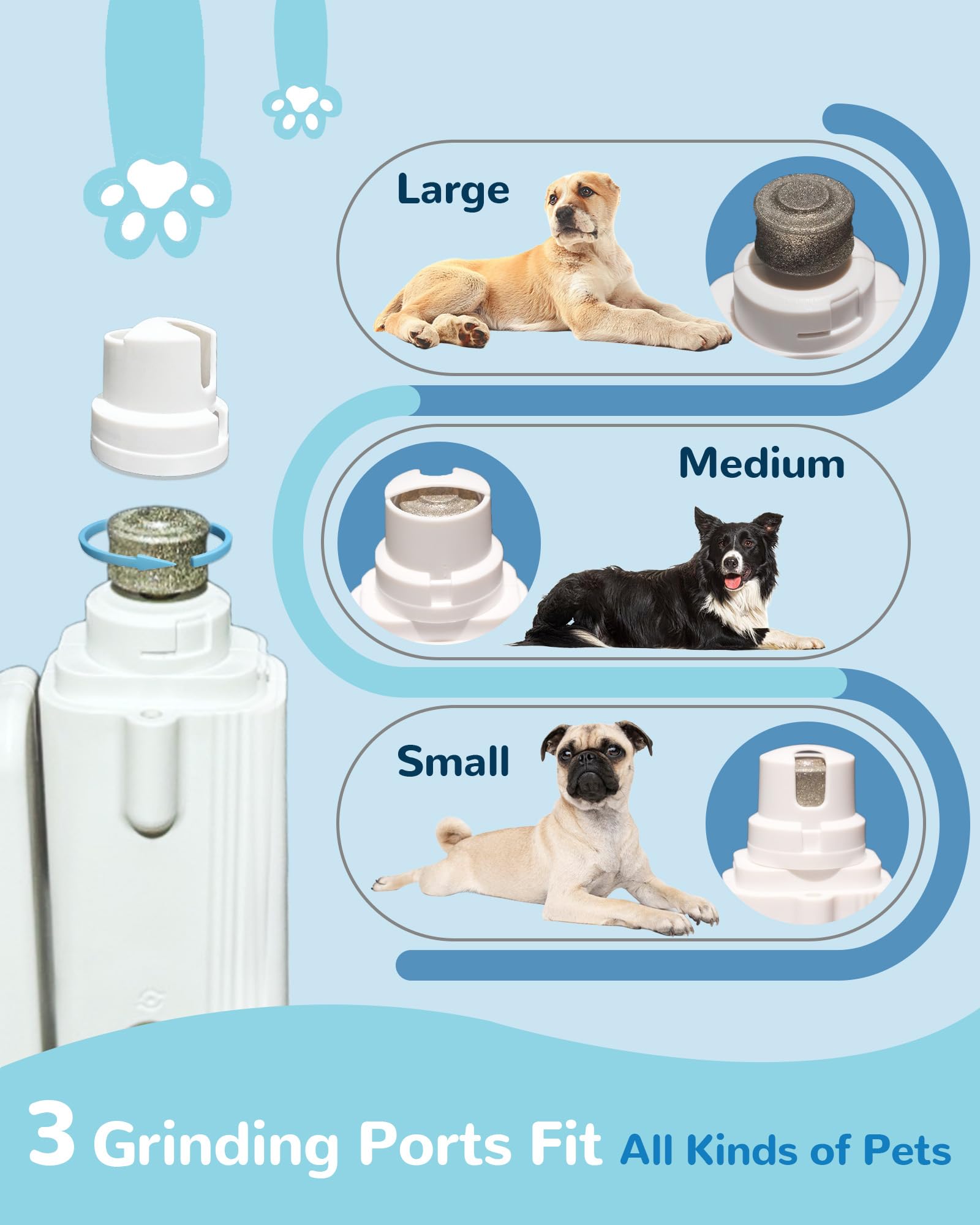 Motiilanco anti-splash storage keeps nails contained and clean.