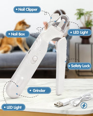 Motiilanco ultra-quiet nail trimmer minimizes stress during grooming.