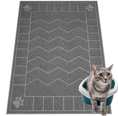 Motsamla Cat Litter Mat 35x24 front view shows wide coverage for easier cleanup