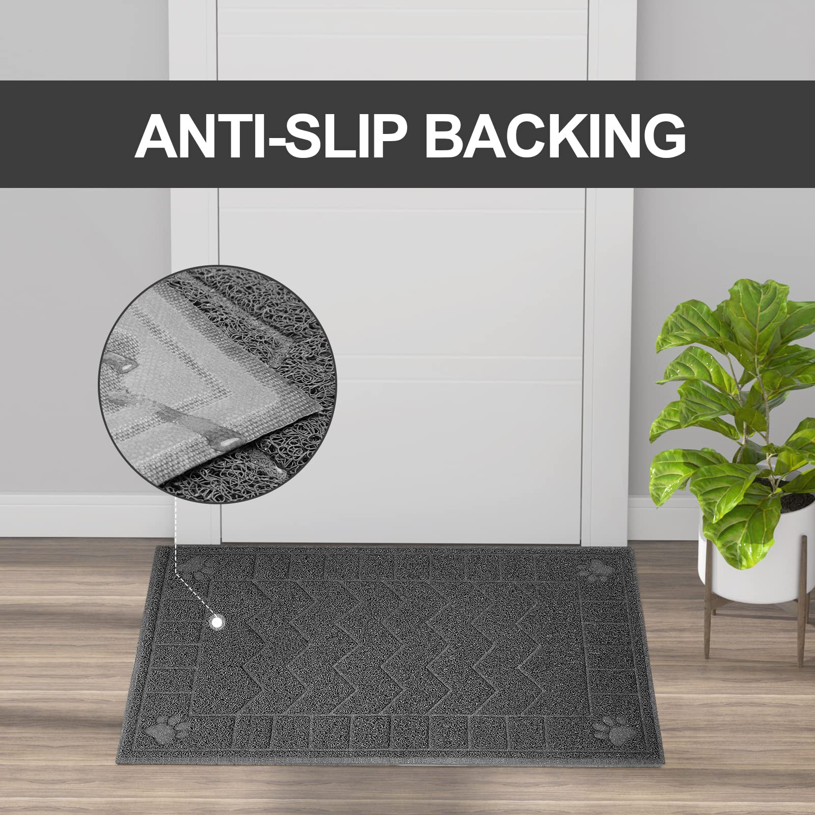 Motsamla Cat Litter Mat 35x24 paw-safe texture keeps sensitive paws comfortable