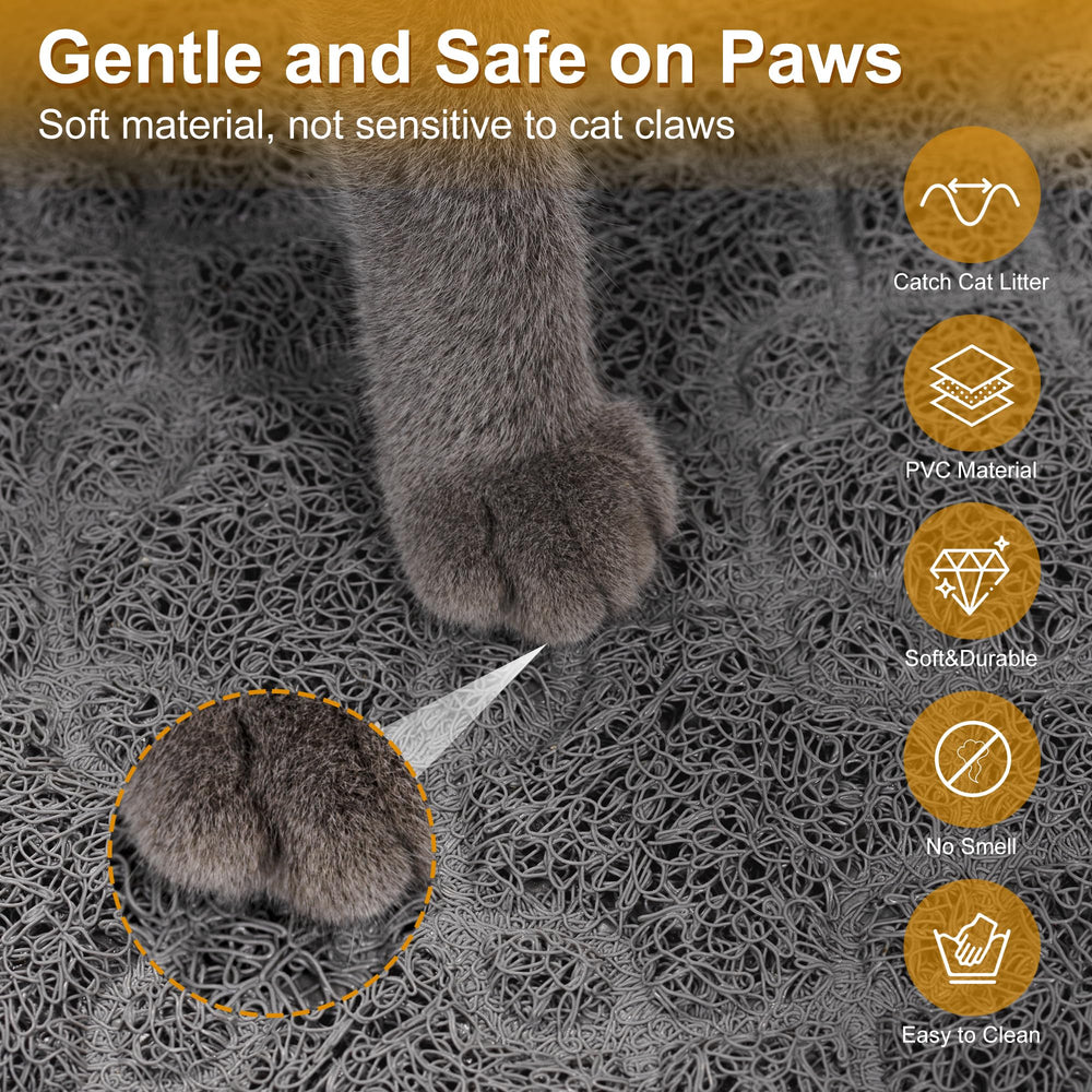 Motsamla Litter Mat anti-slip, waterproof base provides reliable floor protection