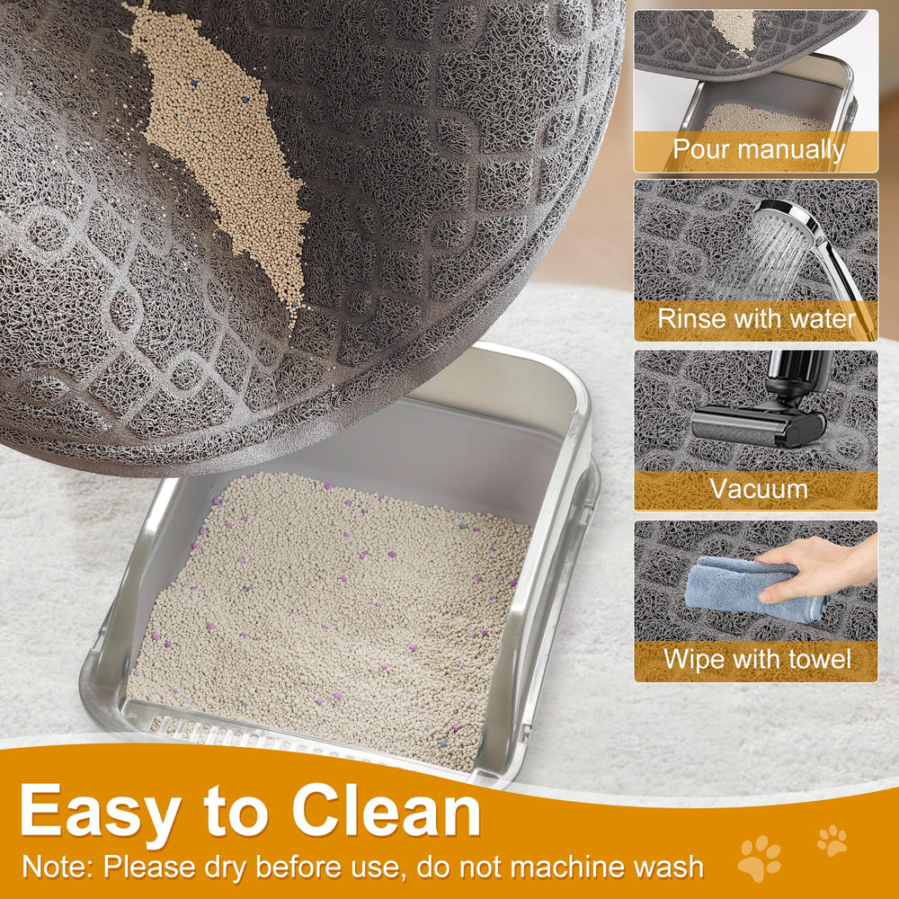 Motsamla Cat Litter Mat BPA-free material ensures gentle paw comfort