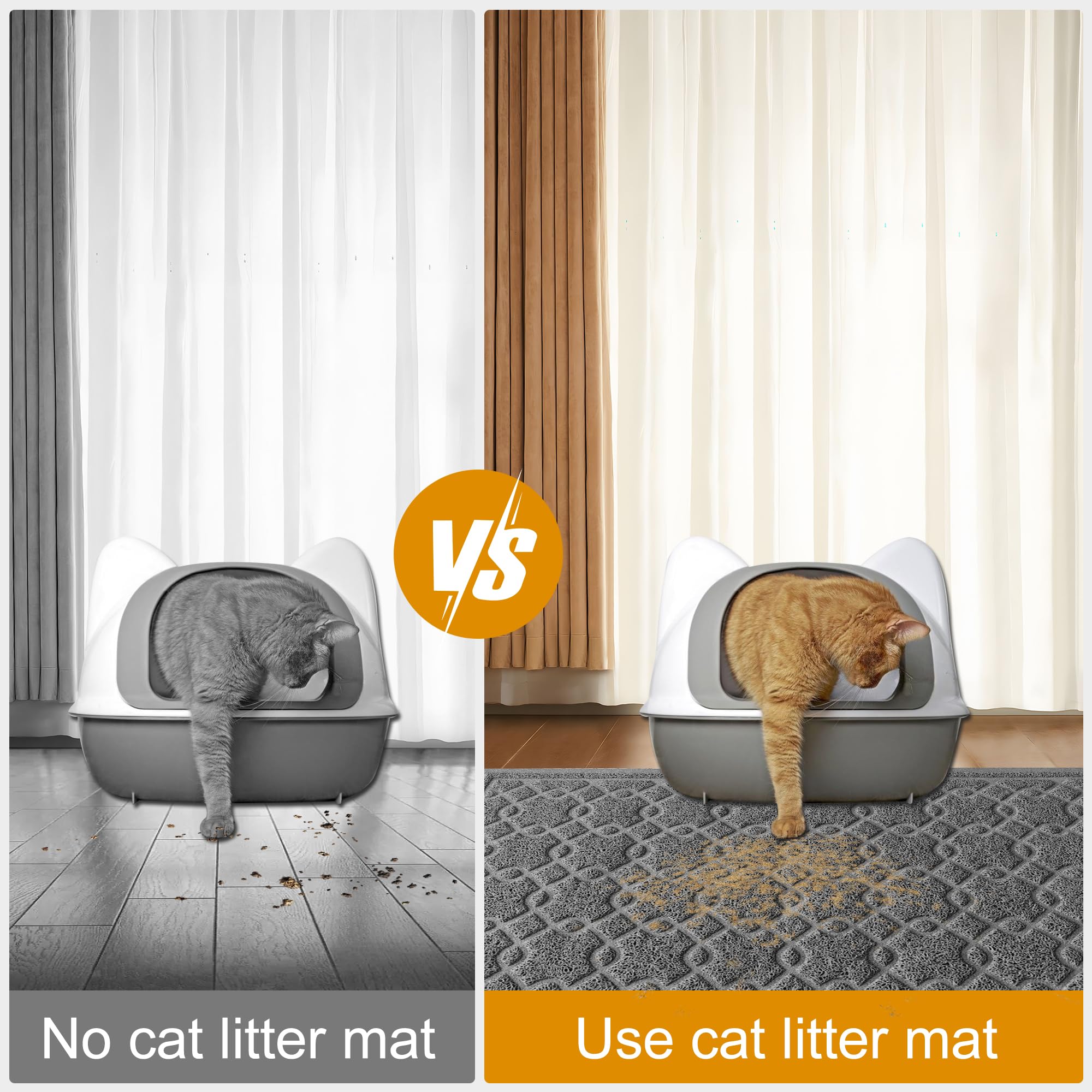 Motsamla Large Litter Mat easy to clean by simple shaking or rinsing
