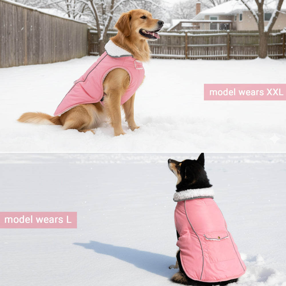 MOTZABO reflective pink night-walk detail enhances safety.