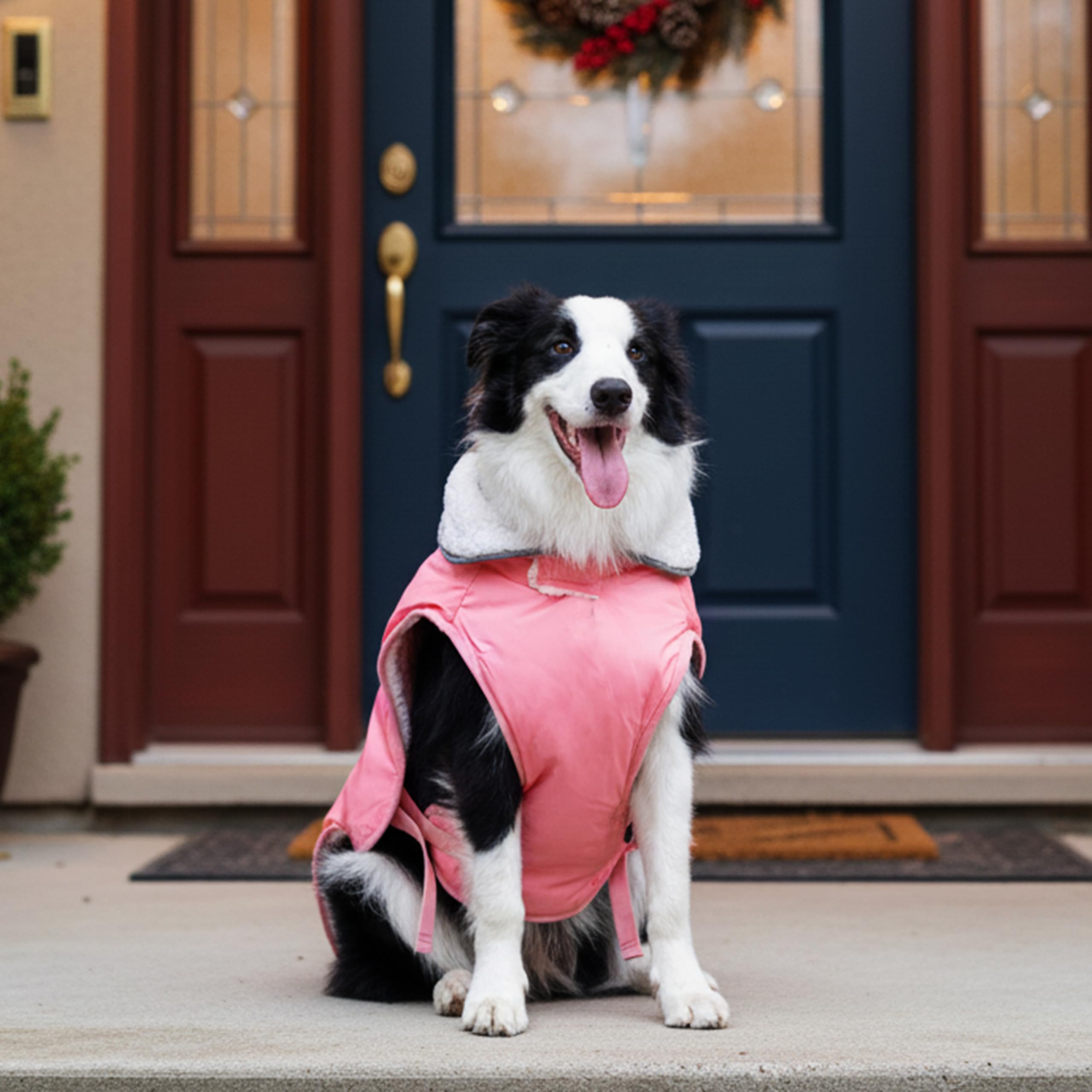 MOTZABO size chart image showing five dog coat sizes for accurate fit.