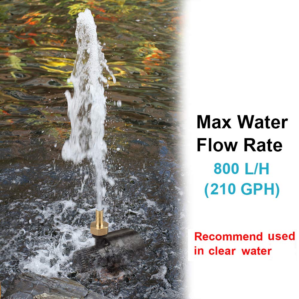 MOUNTAIN_ARK aquarium fountain nozzles brass shows adjustable spray options for artful displays.