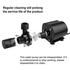 MOUNTAIN_ARK pump with adjustable flow helps tailor fountain output.