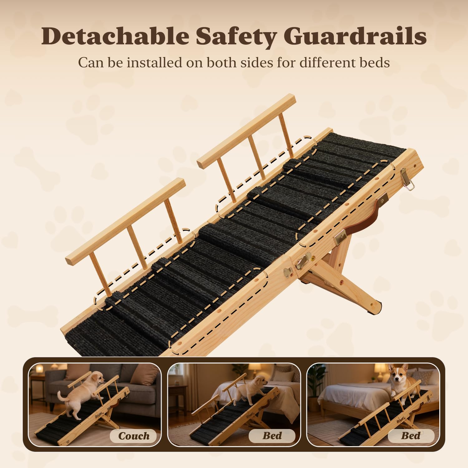 Mousterian solid wood construction for durable pet access