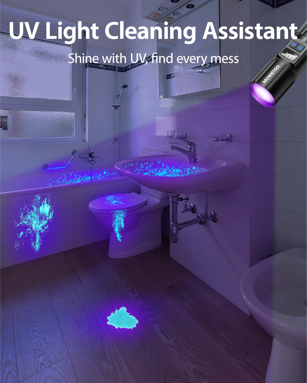 MOWETOO magnetic base enables hands-free use during repairs