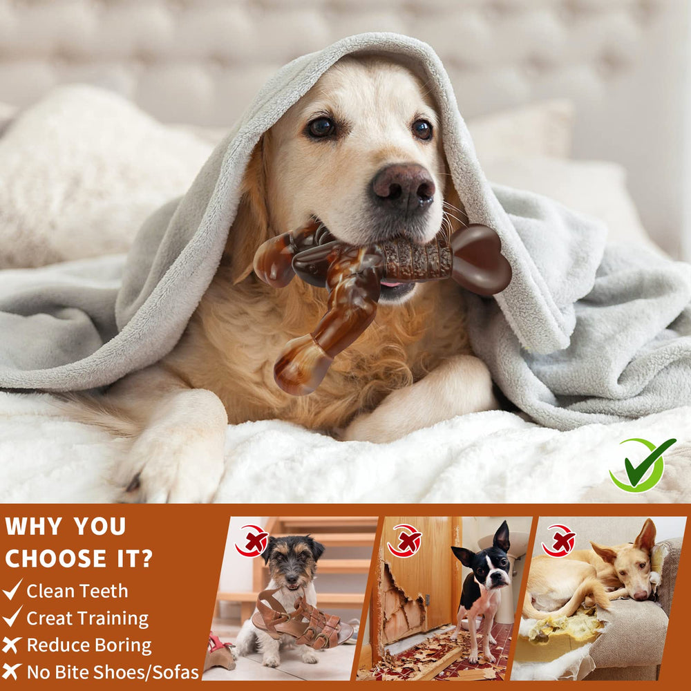 MOXIKIA large-breed friendly chew toy endures heavy chewing sessions