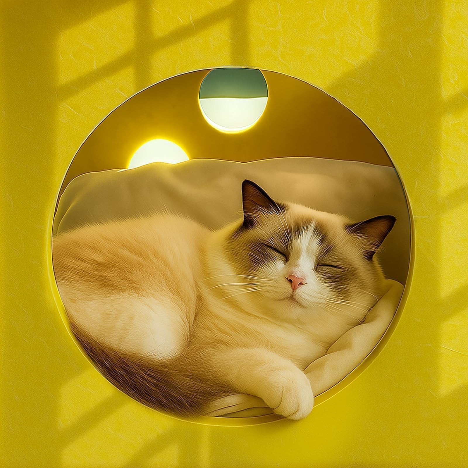 MOYMO sturdy felt bed frame supports cats up to 30 lbs.