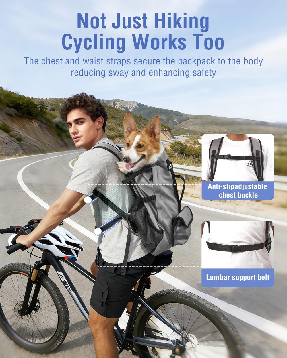 Moysoon four-layer protection highlights secure tether and dual-zipper closure for safety.