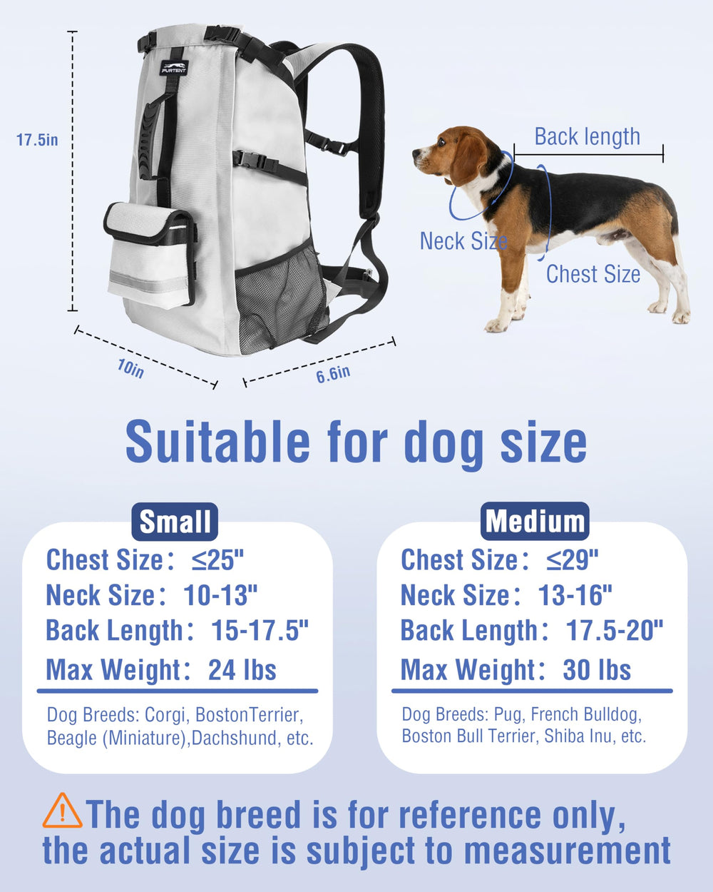 Moysoon dog backpack removable-waist-bag stores essentials like snacks.