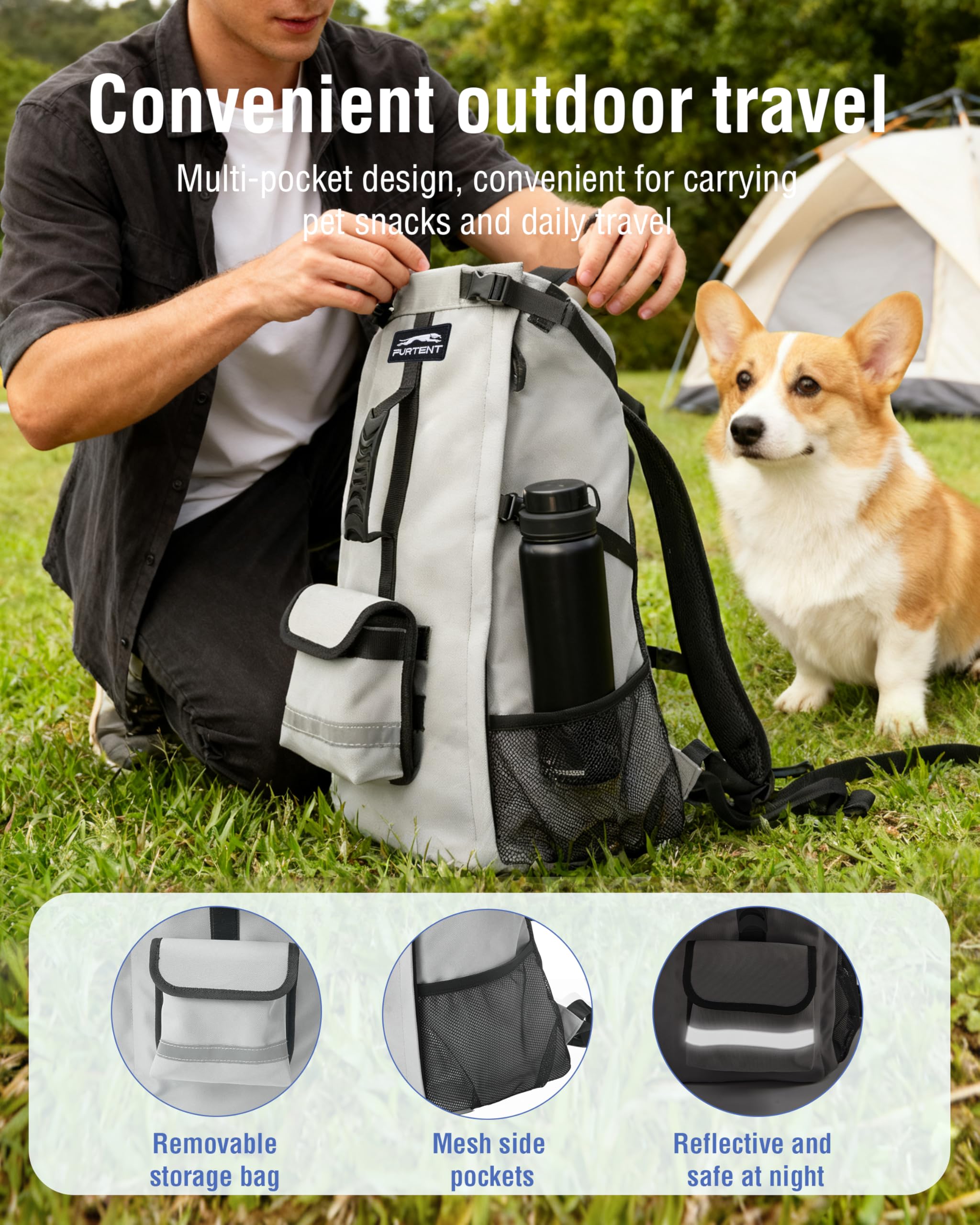 Moysoon secure internal tether and dual-zipper closure keep dogs contained.