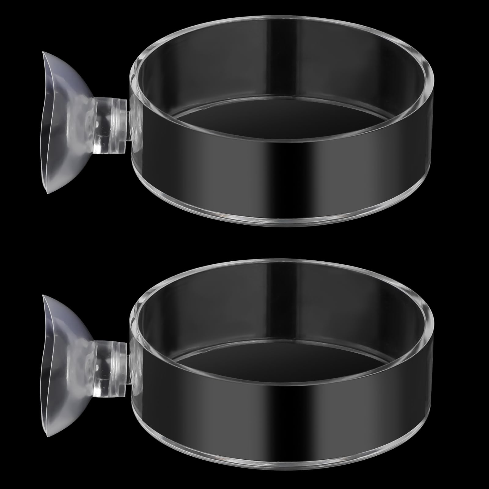 Mozeat Lens 60mm fish tank feeder dish clear view for easy food monitoring