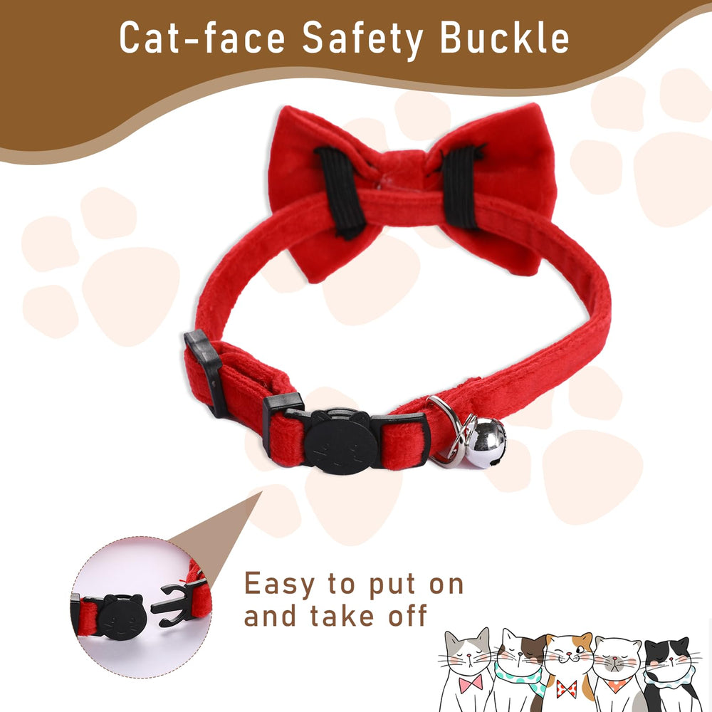 Mozeat Lens two-pack velvet collars for small pets.