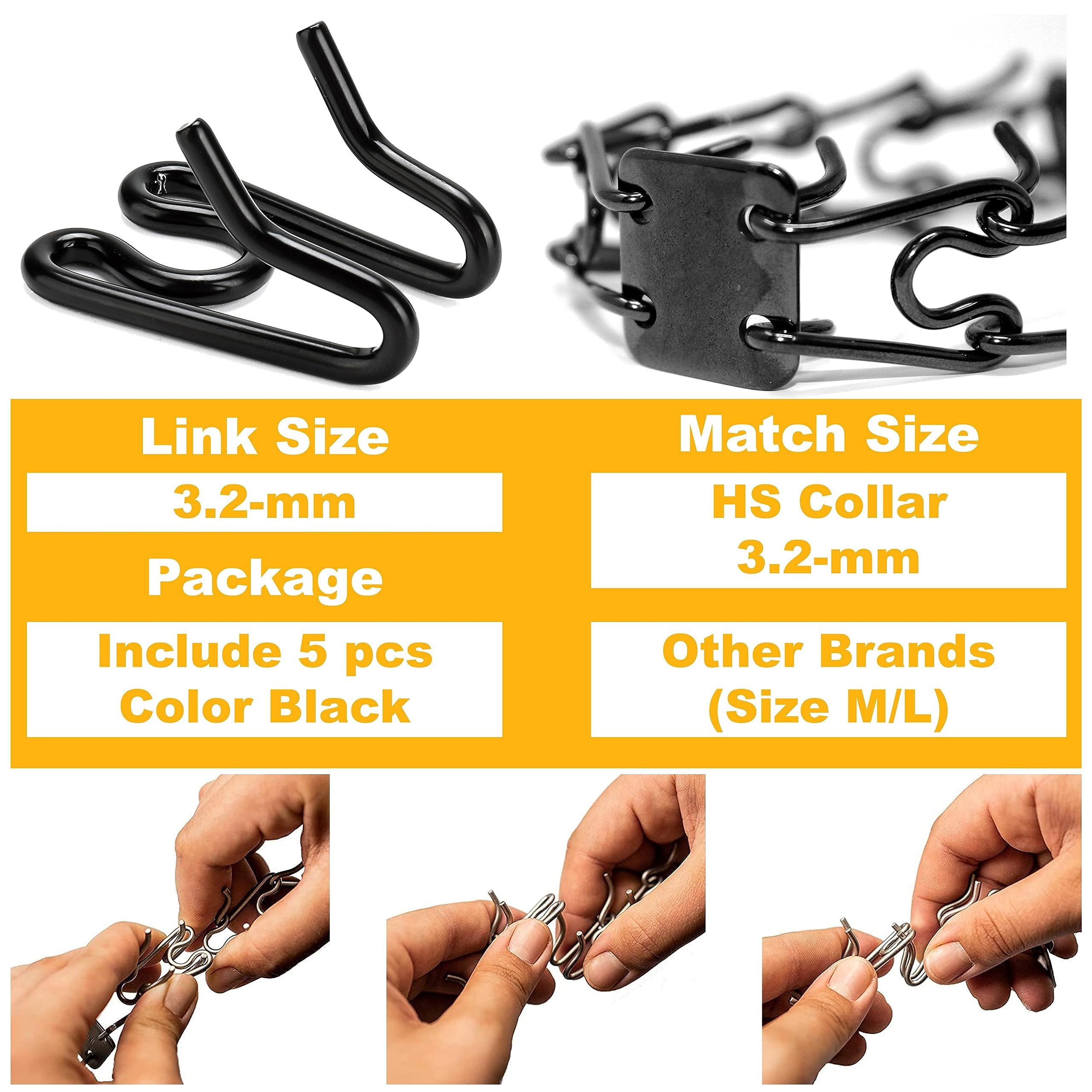 Mozeto dog collar extension demo shows quick length customization