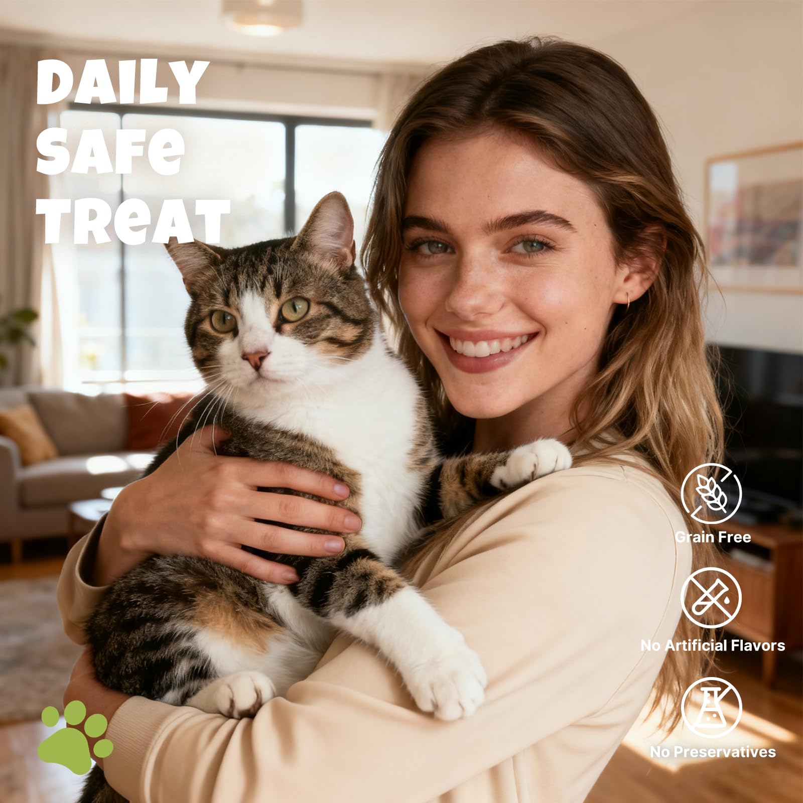 M-PETS Ocean Fresh Tuna coat and digestive health note prebiotics and omega-3.