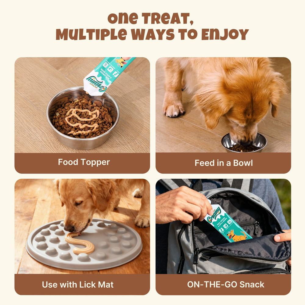 M-PETS Variety Pack Lickable Dog Treats prominent real ingredients shown