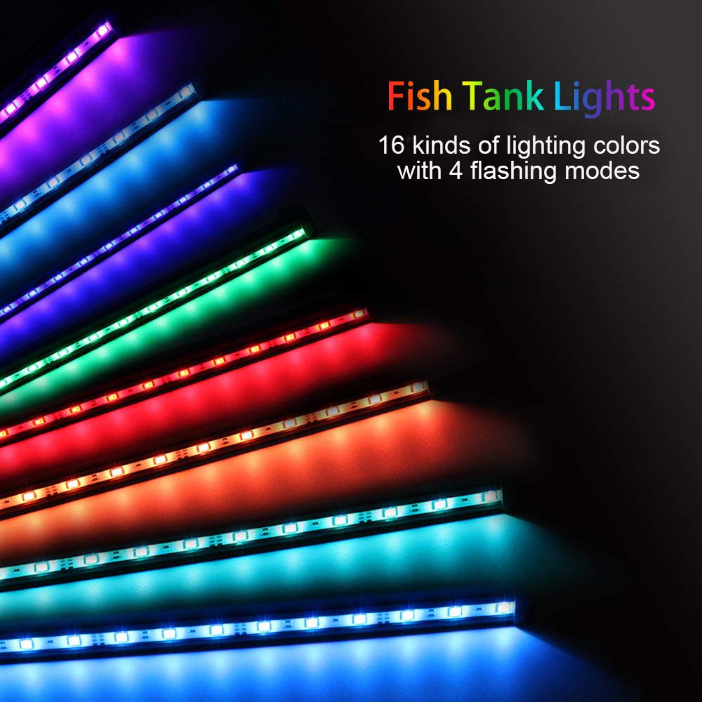 MQ 8-in crystal glass LED aquarium light for clear viewing.