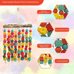 MQ Large Bird Toy colorful design stimulates activity and mental engagement