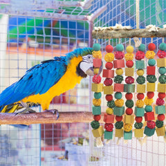 MQ Large Bird Toy cotton rope key feature for chewing and climbing