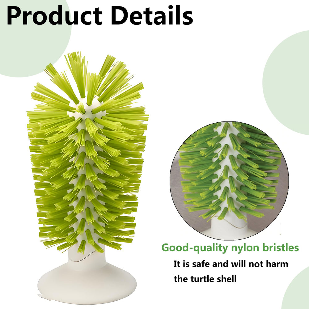 MQACPUPY ergonomic-handle turtle brush ease during gentle scrubbing