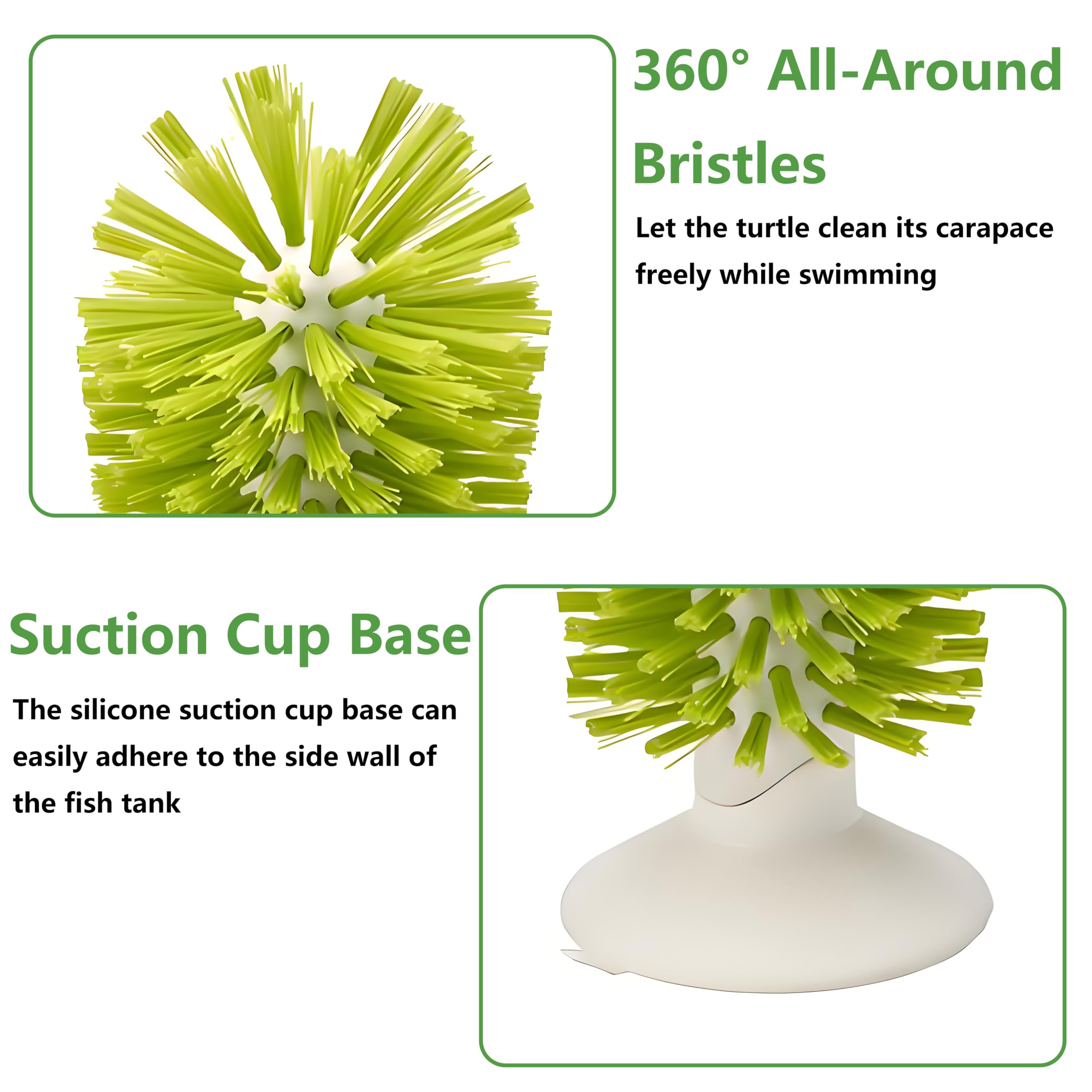 MQACPUPY nylon bristles turtle brush safe shell cleaning detail