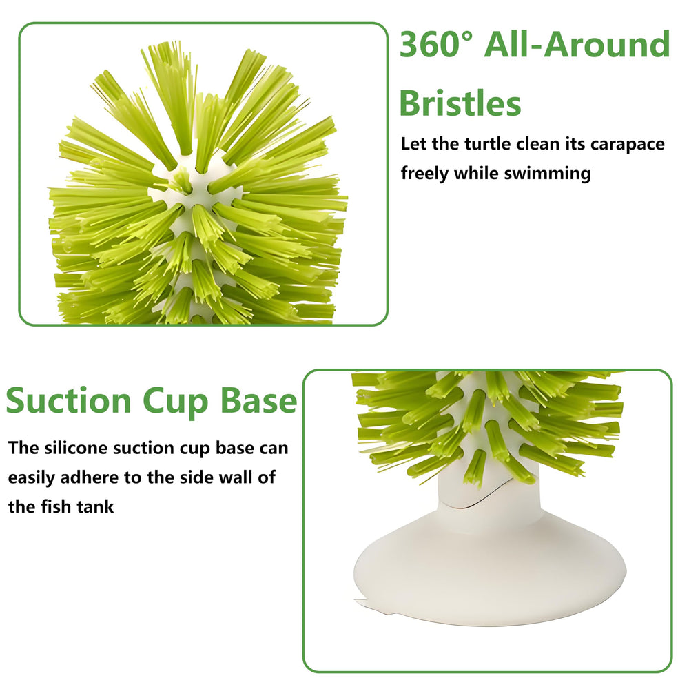 MQACPUPY nylon bristles turtle brush safe shell cleaning detail