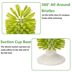 MQACPUPY nylon bristles turtle brush safe shell cleaning detail