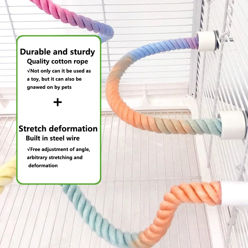MQACPUPY rope perches durable materials with cotton-wrapped wire delivers lasting perching.
