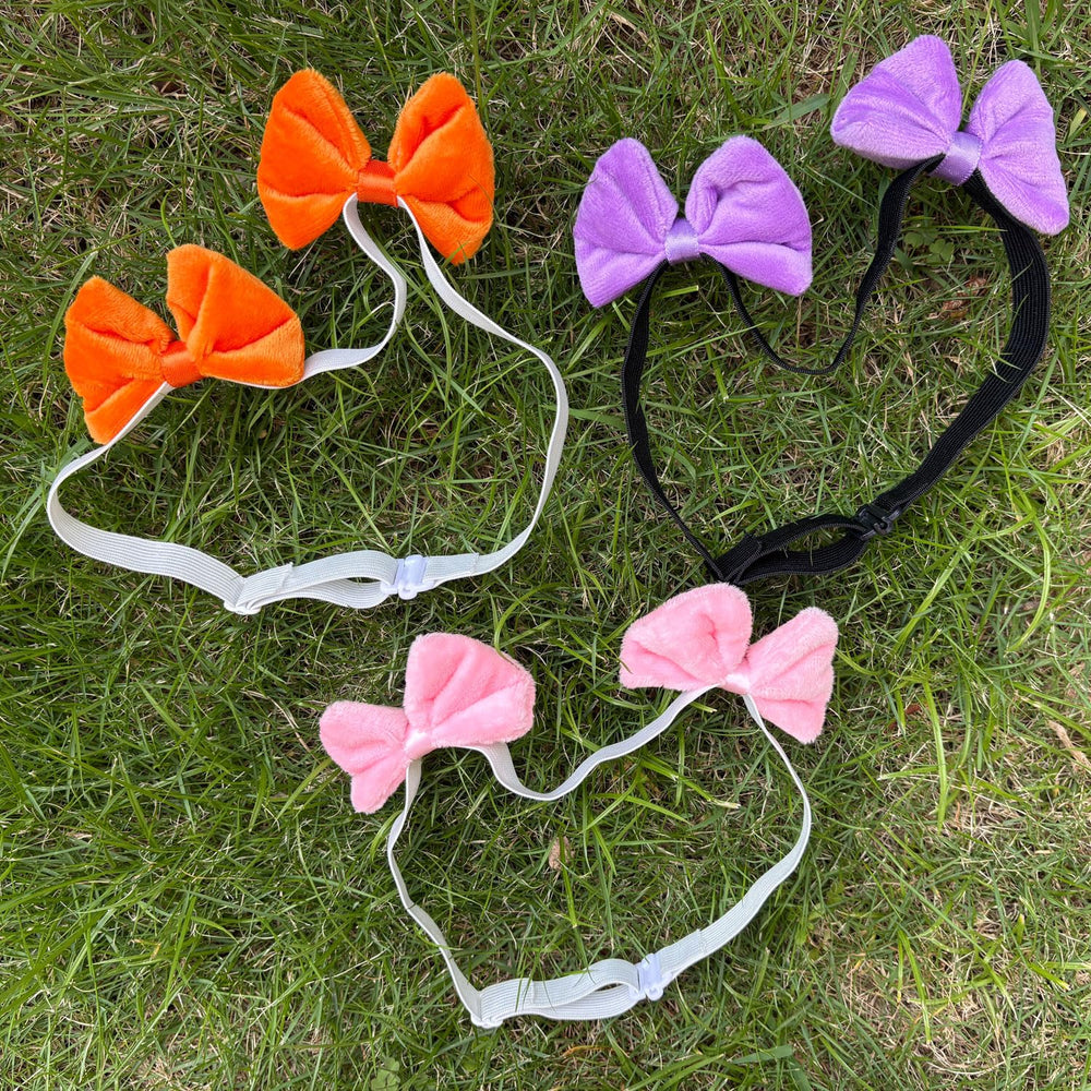 mqajdv dog hair double bow headband packaging gift ready for dog lovers