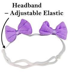 mqajdv dog hair double bow headband purple closeup ideal for cute outfits